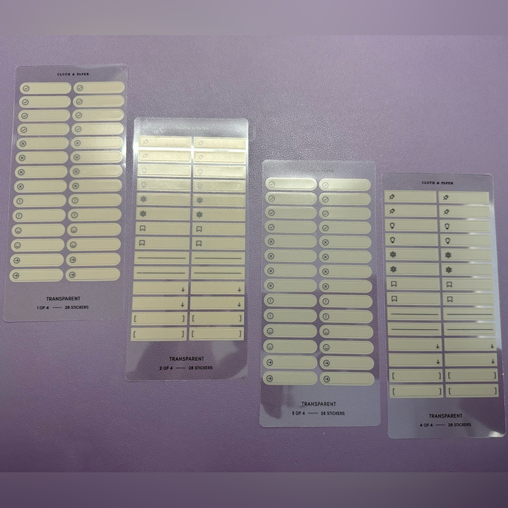 Cloth & Paper Functional Stickers